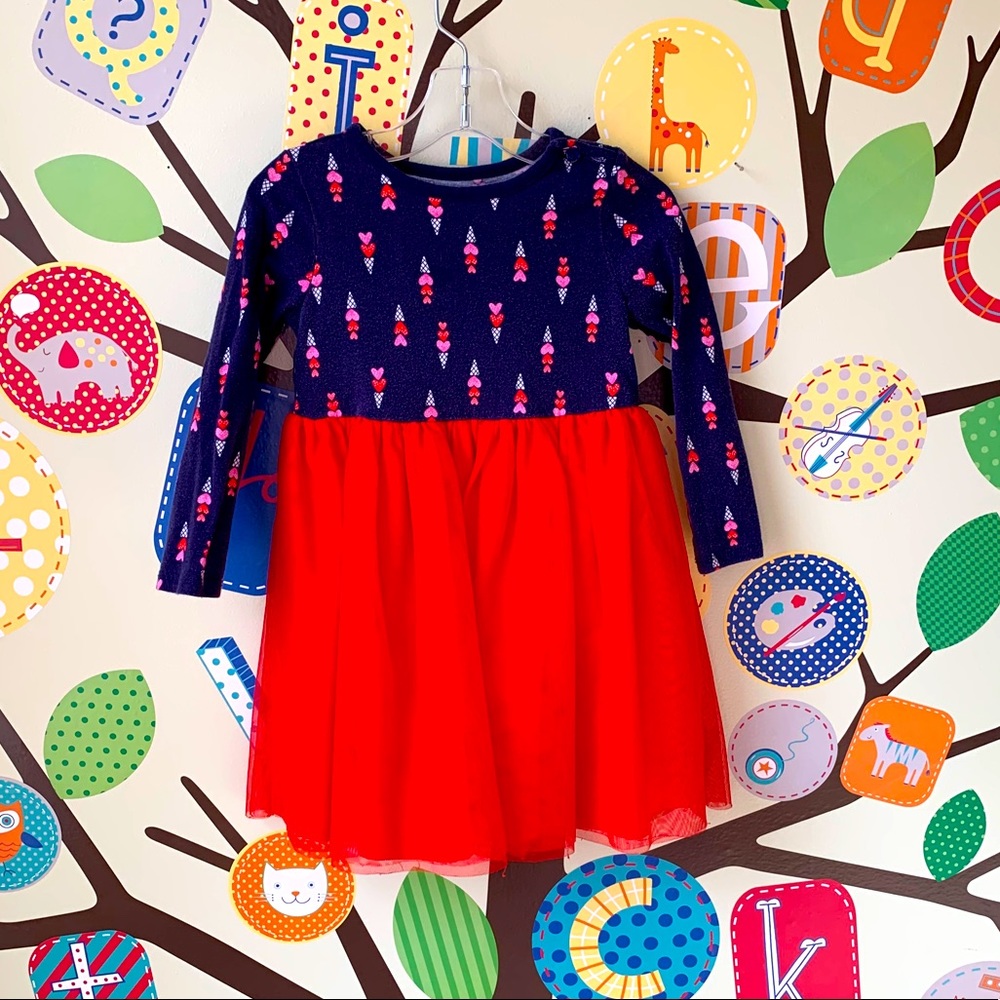 Gymboree Heart Valentine’s Dress 3T GUC